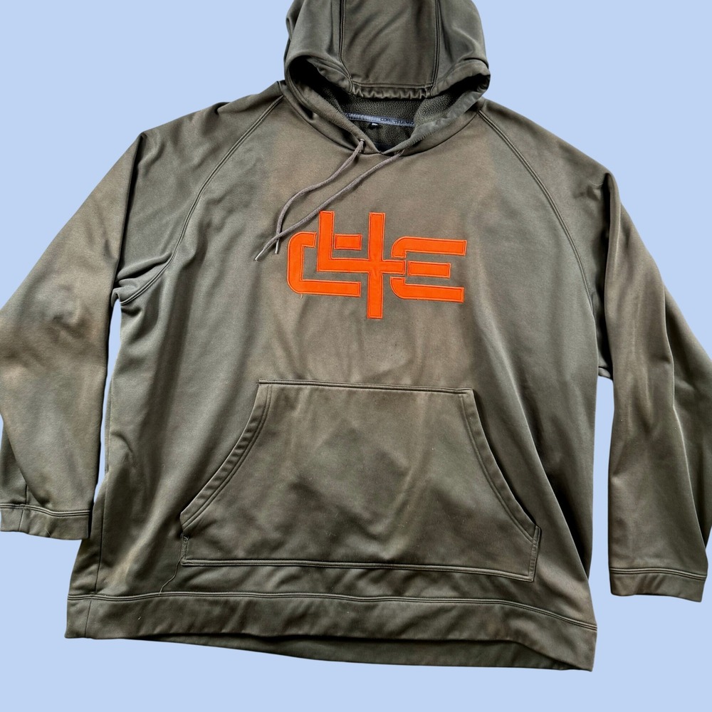 Core4Element Hoodie Sweatshirt Mens 3XL Green Fleece Pullover Tactical Outdoor